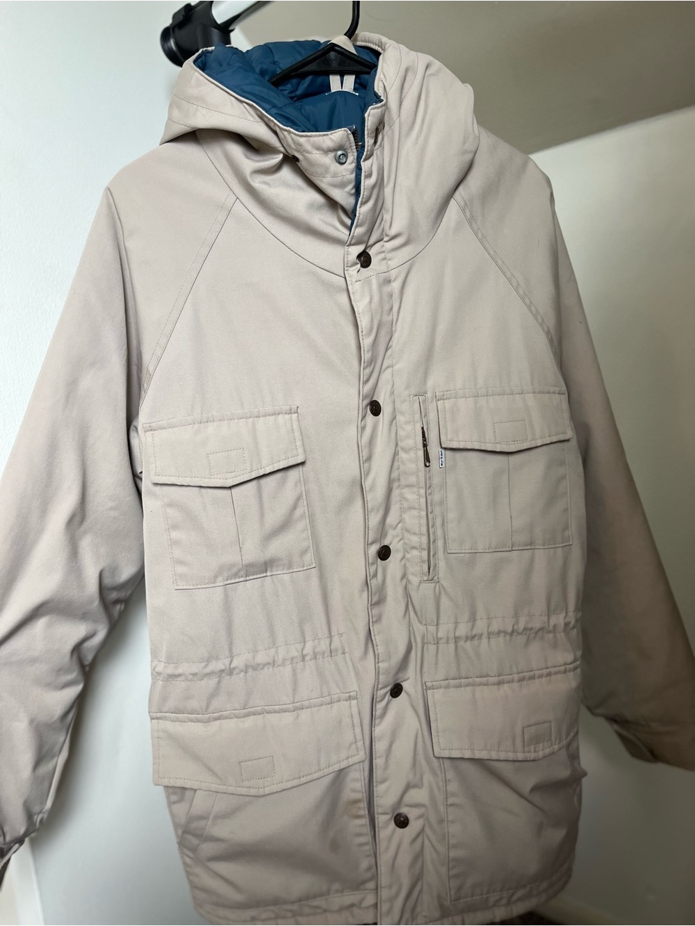 Cream Levi’s Hooded Winter Jacket
